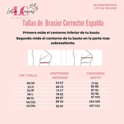 FAJA BRASIER CORRECTOR DE ESPALDA